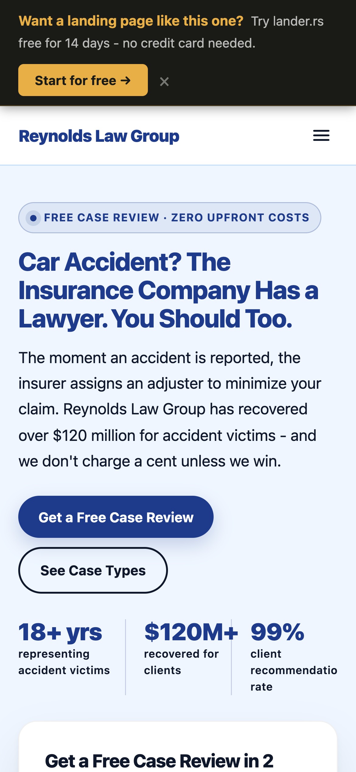 Reynolds Law Group - mobile