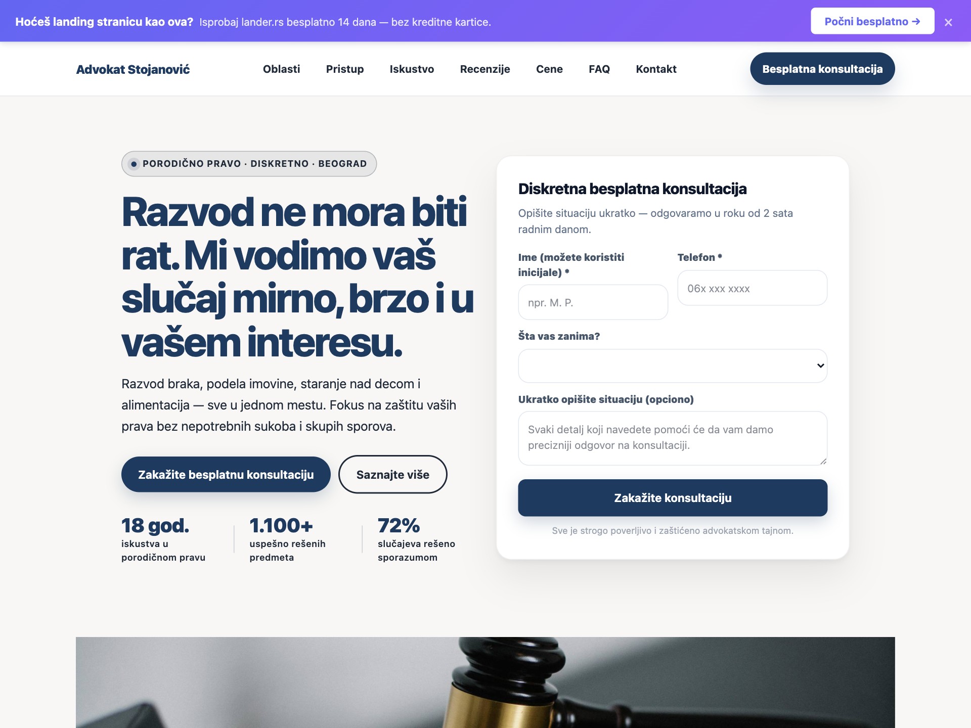 Advokat za Razvod